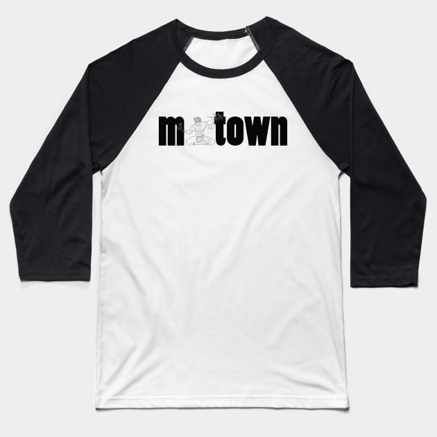 Motown Spirit Baseball T-Shirt by marissasiegel